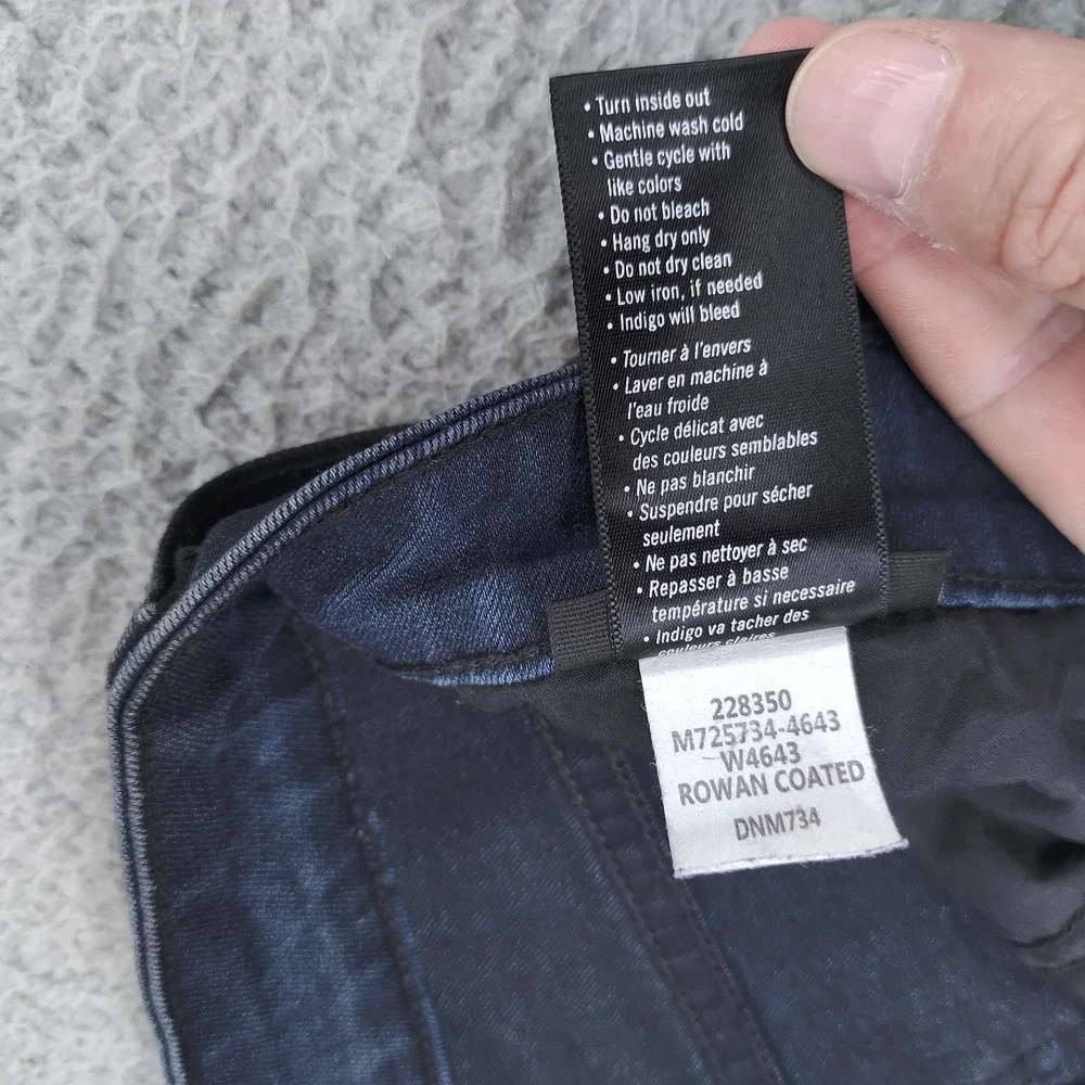 Paige Jeans Mens 28 x 32 Blue Croft Rowan Coated Slim Fit Stretch Denim Made USA